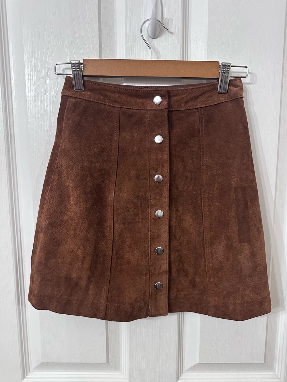 Stradivarius Real Leather Mini Skirt – Size 2
